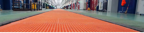 GRP gratings and fibreglass products for industrial and construction use